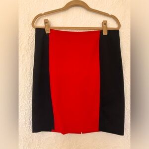 Michael Kors Black / Red Skirt Size 10 Good used condition